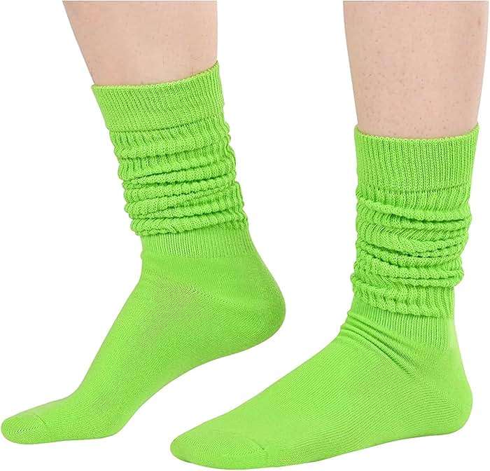 Zmart Slouchy Socks for Women - Slouch Scrunch Socks, 4-5 Pairs Knee Length - Image 4