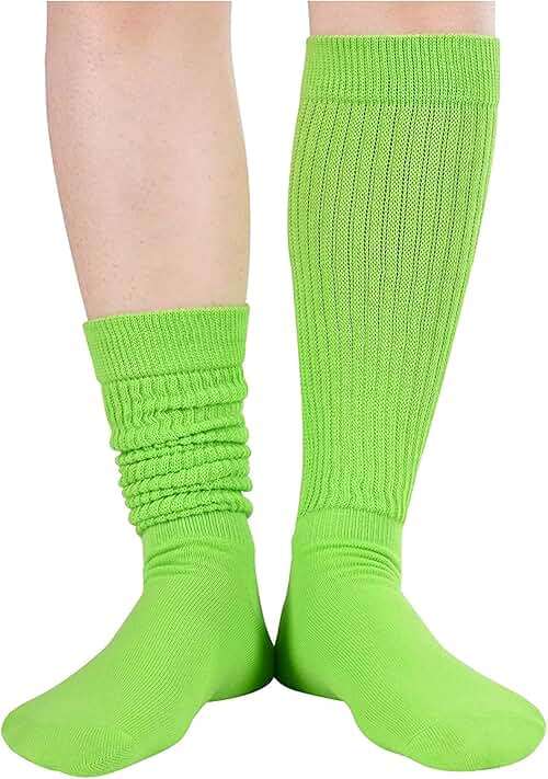 Zmart Slouchy Socks for Women - Slouch Scrunch Socks, 4-5 Pairs Knee Length - Image 5