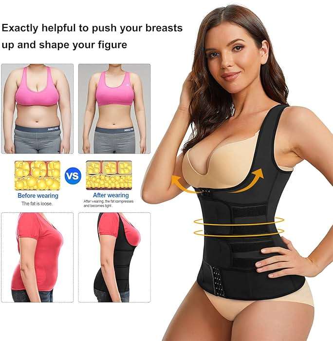 Eleady Waist Trainer Vest for Women Corset Trimmer Belt Slimming Body Shaper Tummy Control Cincher Workout Girdle - Image 2