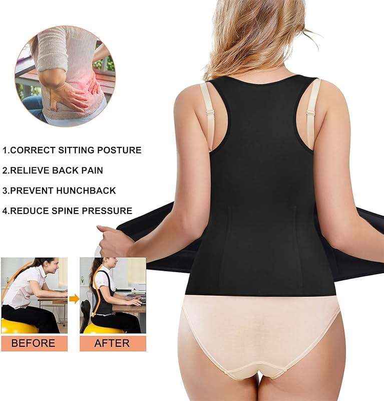 Eleady Waist Trainer Vest for Women Corset Trimmer Belt Slimming Body Shaper Tummy Control Cincher Workout Girdle - Image 4