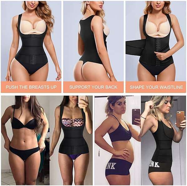 Eleady Waist Trainer Vest for Women Corset Trimmer Belt Slimming Body Shaper Tummy Control Cincher Workout Girdle - Image 5