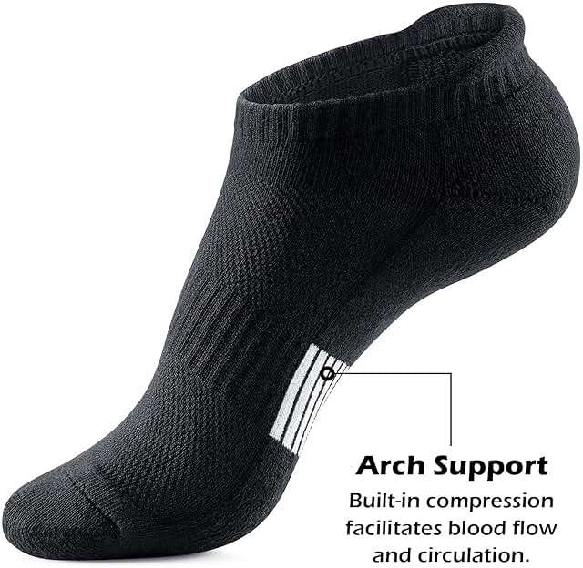 Gonii Ankle Socks Womens Running Athletic No Show Socks Cushioned 5-Pairs - Image 2