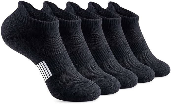 Gonii Ankle Socks Womens Running Athletic No Show Socks Cushioned 5-Pairs - Image 1