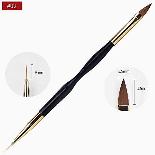 Artdone 31pcs Nail Art Brushes, Nail Art Tool Set, Dotting Tools, Dust Brush,Striping Brushes for Long Lines, Drawing Pen For Gel Polish Design supply - Image 7