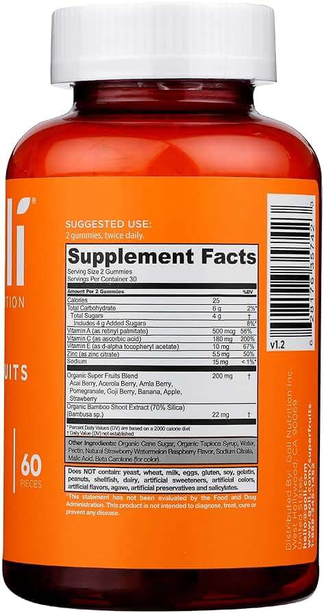 Goli Nutrition, Gummies Superfruits Mixed Fruit, 60 Count - Image 5