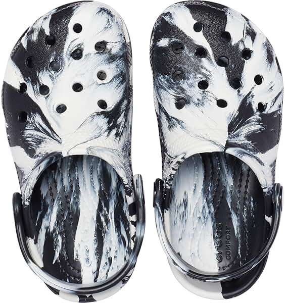 Crocs Unisex-Child Classic Watercolor Marbled Clog - Image 4