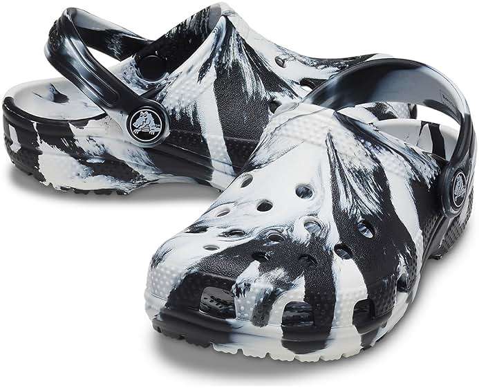 Crocs Unisex-Child Classic Watercolor Marbled Clog - Image 6