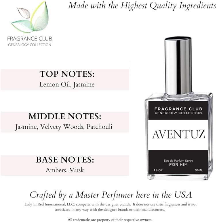 Aventuz Luxury Inspired 1.9 Oz EDP, Fresh Citrus Woody Fragrance for Men - Image 4