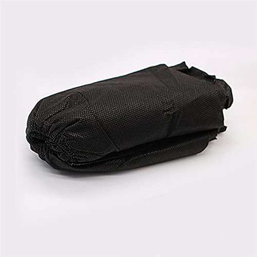 XIAOWEI Black Shoe Covers - 100 Pack (50 Pairs) Disposable Boot and Booties | One Size Fits Most Durable 35 GSM Non Woven Material (Black) - Image 9