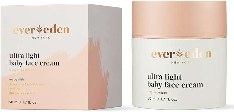 Evereden Ultra Light Baby Face Cream, 1.7 oz | Clean Baby Care | Non-toxic and Fragrance Free Moisturizer | Clean Ingredients - Image 1