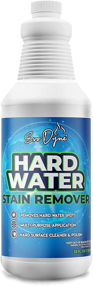 Evo Dyne Hard Water Stain Remover – Hard Water Spot Remover for Glass, Shower Doors, Tile & Bathroom Surfaces – Fiberglass Tub Cleaner & Fiberglass Shower Cleaner – 32oz - Image 1