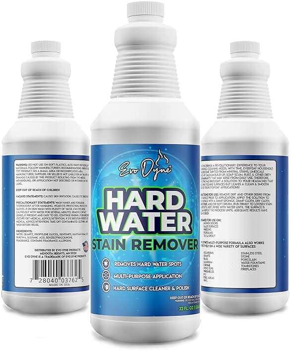 Evo Dyne Hard Water Stain Remover – Hard Water Spot Remover for Glass, Shower Doors, Tile & Bathroom Surfaces – Fiberglass Tub Cleaner & Fiberglass Shower Cleaner – 32oz - Image 2