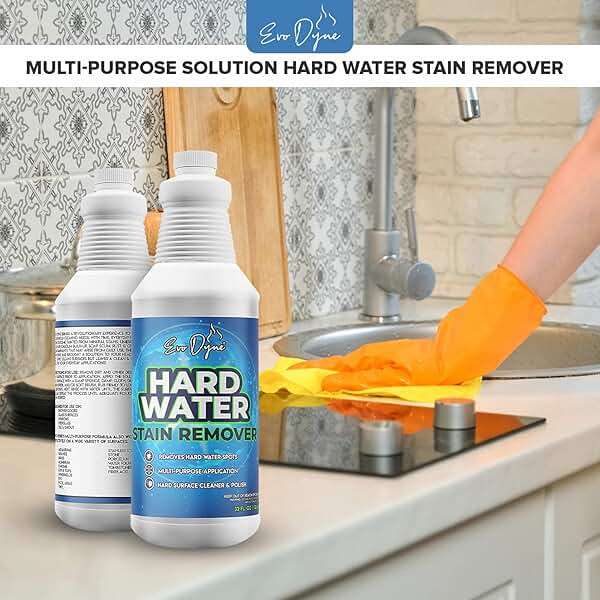 Evo Dyne Hard Water Stain Remover – Hard Water Spot Remover for Glass, Shower Doors, Tile & Bathroom Surfaces – Fiberglass Tub Cleaner & Fiberglass Shower Cleaner – 32oz - Image 5