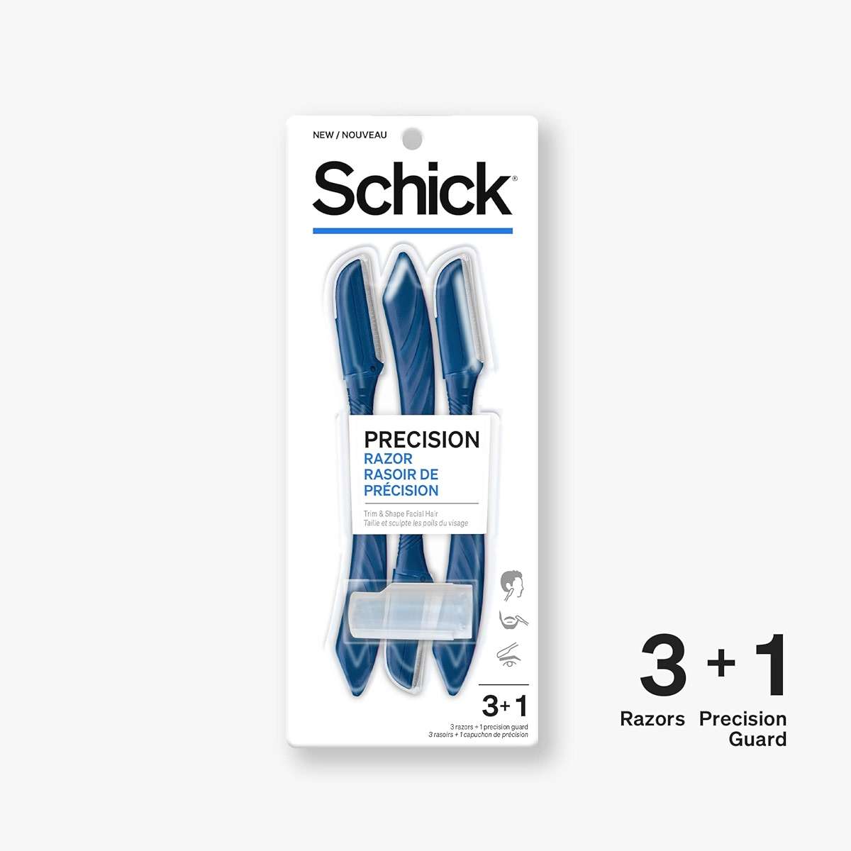 Schick Precision Razor — Precision Razor for Men, Edging Razors, Disposable Razors Men, 3 Count (Pack of 1) - Image 9