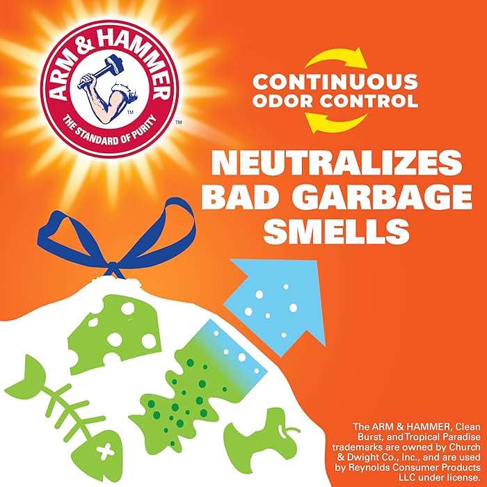 Hefty Ultra Strong 13 Gallon Trash Bags, Tall Kitchen Trash Bags 13 Gallon Size, Resist Leaks, Punctures, and Rips, Continuous Odor Control, White, Fabuloso Scent, 80 Bags - Image 5