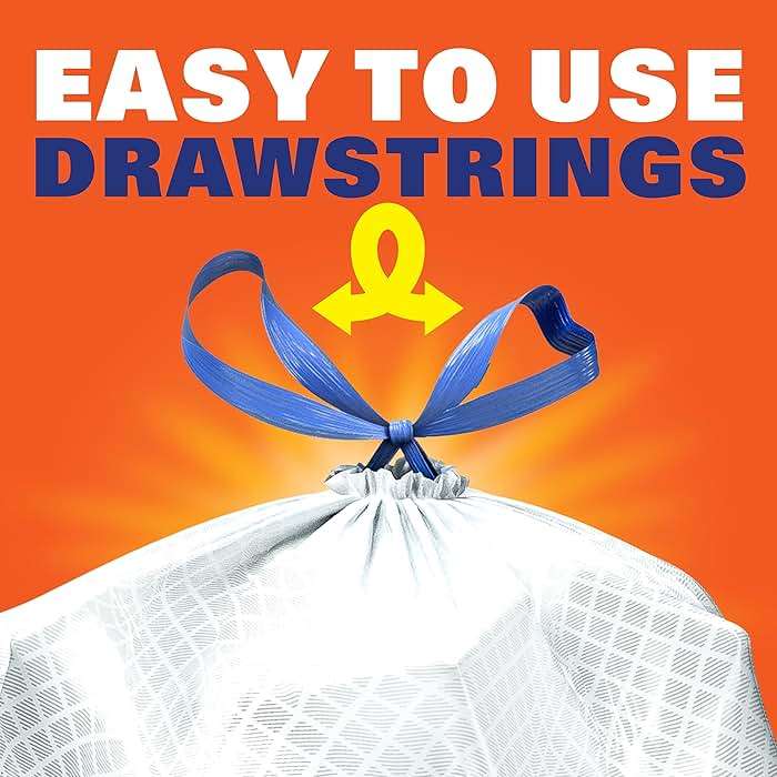 Hefty Ultra Strong 13 Gallon Trash Bags, Tall Kitchen Trash Bags 13 Gallon Size, Resist Leaks, Punctures, and Rips, Continuous Odor Control, White, Fabuloso Scent, 80 Bags - Image 6