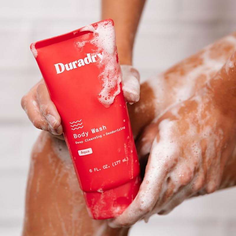 Duradry Deep Clean Body Wash for Women and Men – Odor control, Deep Cleansing, Nourishes, and Moisturizes Skin, Made with Natural Ingredients – Aqua Fragrance, 6 Fl Oz - Image 9