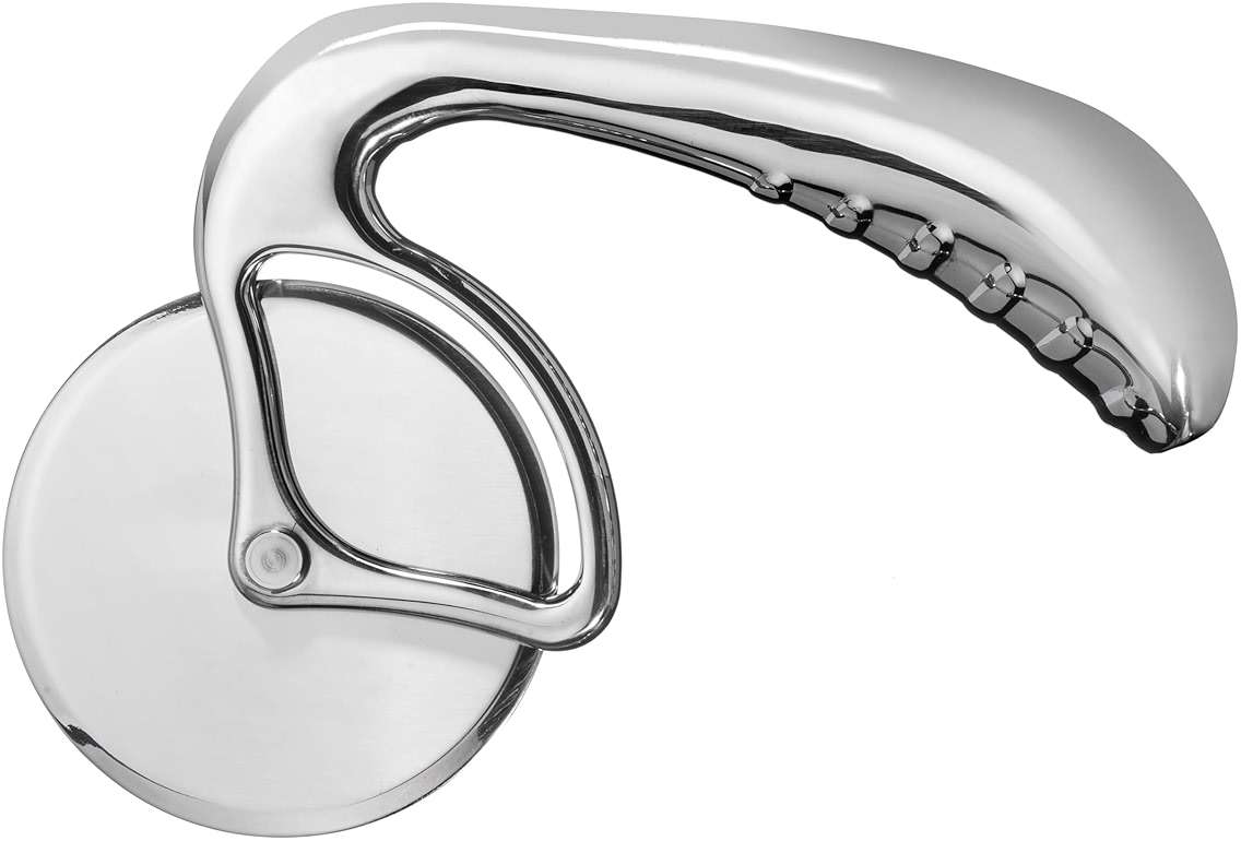 Pizza Cutter Wheel by Midnight Slice - Stainless Steel Food Slicer for Pizzas and more with Ergonomic Handle and Sharp Cutting Surface for Clean Cuts - Image 3