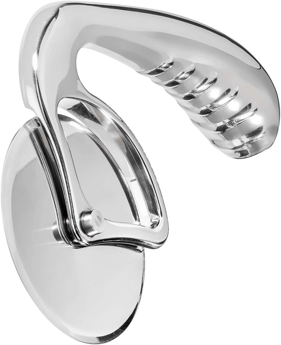 Pizza Cutter Wheel by Midnight Slice - Stainless Steel Food Slicer for Pizzas and more with Ergonomic Handle and Sharp Cutting Surface for Clean Cuts - Image 4