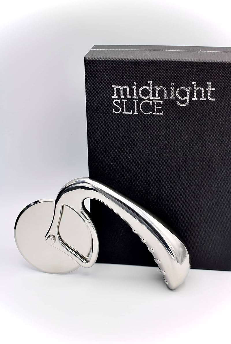 Pizza Cutter Wheel by Midnight Slice - Stainless Steel Food Slicer for Pizzas and more with Ergonomic Handle and Sharp Cutting Surface for Clean Cuts - Image 7