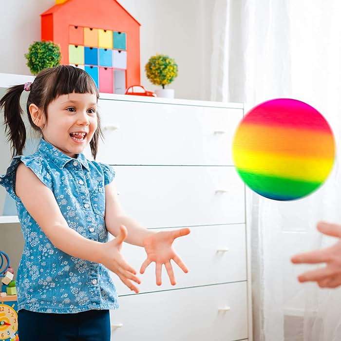 Micsoa Mic Playground Balls Kickballs 8.5 Inch, Rainbow Playground Ball Set for Kids and Adults, Kick Balls for Indoor & Outdoor Schoolyard Games with Hand Pump(4 Pack, Bulk Available) - Image 7