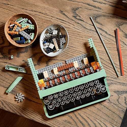 Lego 21327 Ideas The Vintage Writing Machine, Original Gift, Creative Hobby Kits for Adults, Building Set - Image 2