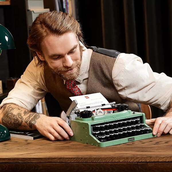 Lego 21327 Ideas The Vintage Writing Machine, Original Gift, Creative Hobby Kits for Adults, Building Set - Image 6