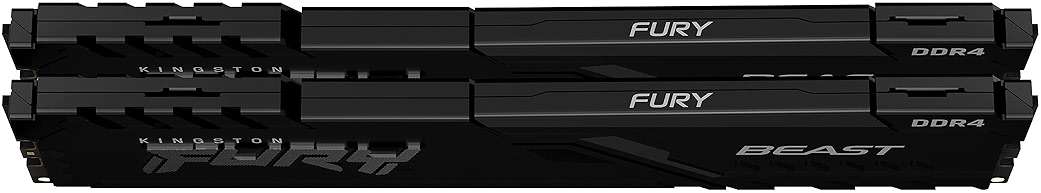Kingston Fury Beast 32GB (2x16GB) 3200MHz DDR4 CL16 Desktop Memory Kit of 2 KF432C16BB1K2/32 - Image 2