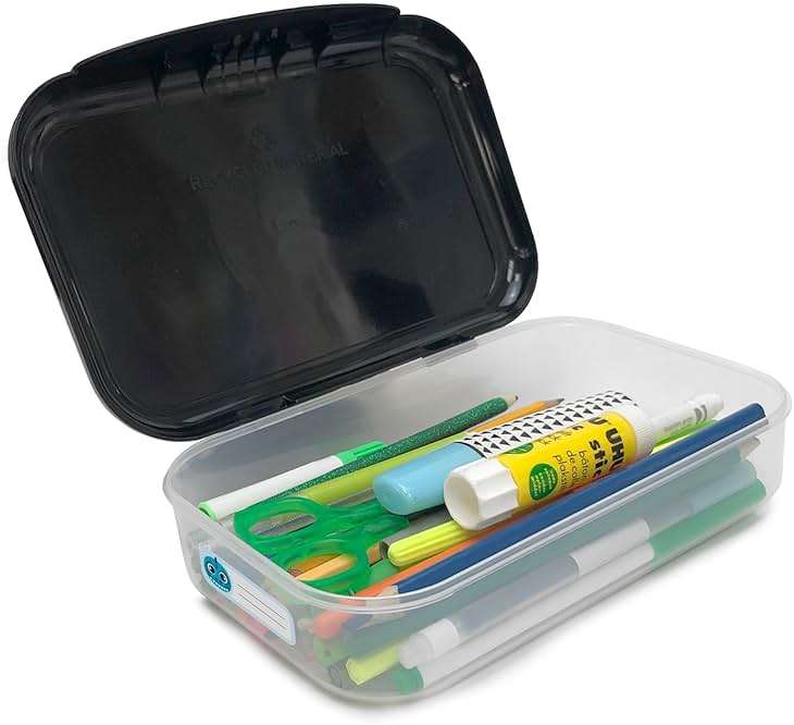 ZIPIT: Recycled Plastic Pencil Box - Pink Unicorn - Large Capacity Case, Character Stationery Organizer, School Supplies-Toy Holder, Snap Close, Kids - Image 7