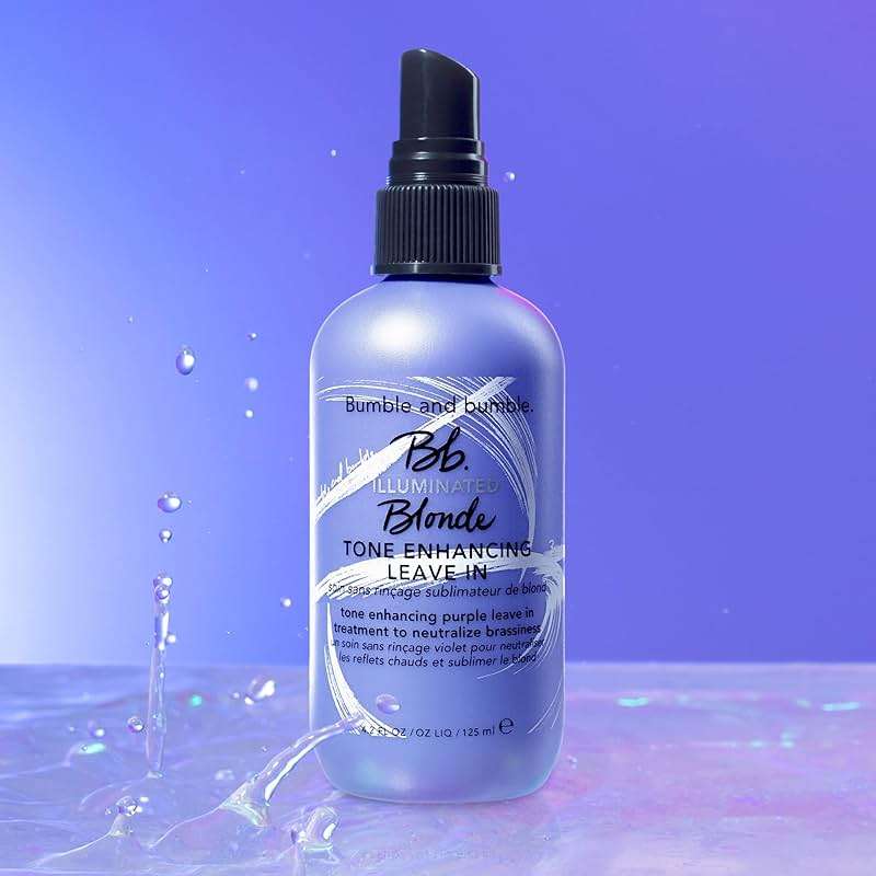 Bumble and bumble. Illuminated Blonde Tone Enhancing Purple Leave-in Treatment Spray | Neutralize Brassiness | Heat Protection, Hydrating, Anti Frizz, Color Safe | Curl, Wavy, Straight, 4.2 Fl Oz - Image 5