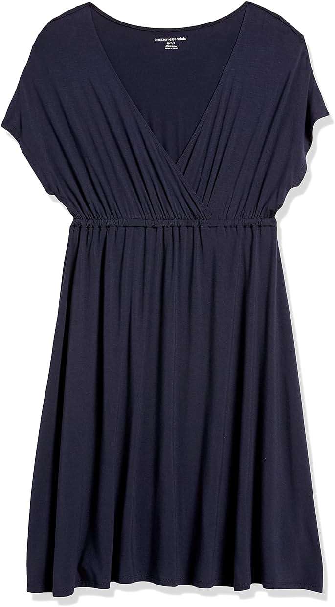 Amazon Essentials Women's Surplice V Neck Swing Dress (Available in Plus Size) - Image 7