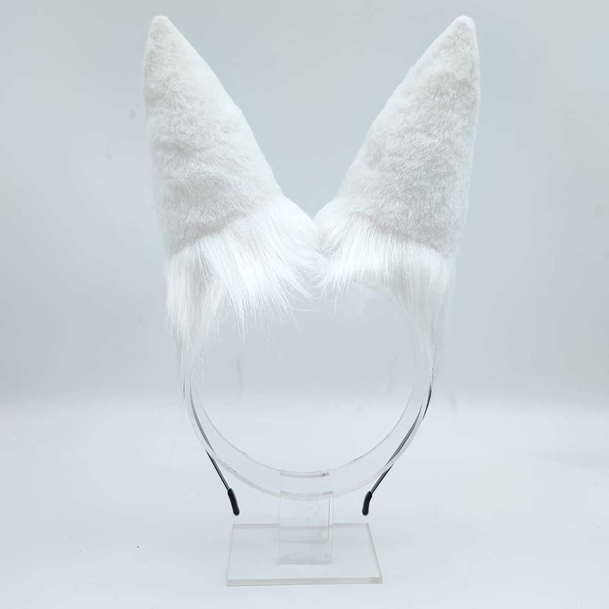 Faylay Women Plush Furry Bunny Headwear Artificial Rabbit Ear Headband Simulation - Image 6