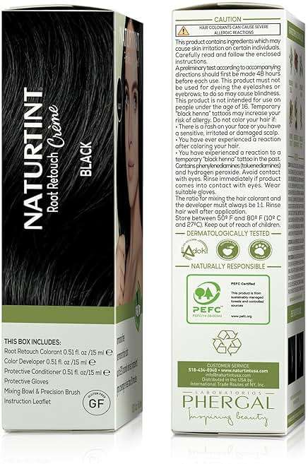 Naturtint Black Root Retouch Crème Permanent Hair Color - Ammonia Free, Conceal Grays, No Artificial Scent, 1.52 Fl Oz - Image 6
