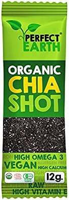 Perfect Earth Organic Chia Seed Shots (12g Sachets of Organic Chia Seeds - 30 Individual Shots) - Non-GMO, Gluten-Free, Allergen Free, Vegan & Keto Friendly, High in Omega-3, Iron, and Protein - Image 2