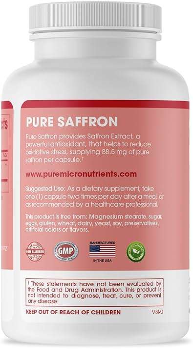 Saffron Supplements - 100% Pure Saffron Extract Capsules - Boost Energy & Mood, Support Eye & Heart Health - Image 8