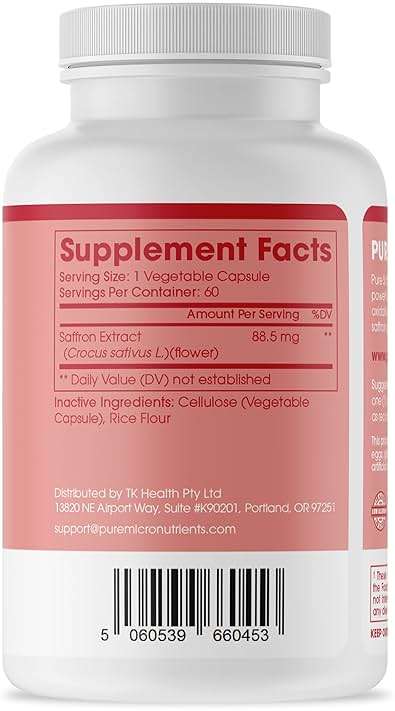 Saffron Supplements - 100% Pure Saffron Extract Capsules - Boost Energy & Mood, Support Eye & Heart Health - Image 9