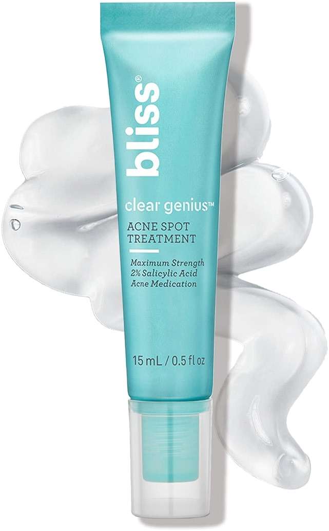 Bliss Clear Genius Acne Spot Treatment – Maximum Strength 2% Salicylic Acid Shrinks Blemishes – Clean, Vegan, Cruelty-Free, 0.5 Fl Oz - Image 1