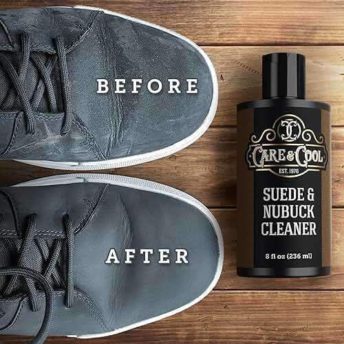 Care & Cool Suede and Nubuck Cleaner Kit (8 oz) Restores Color & Vibrancy to Shoes Clothes, and Furniture (Essential Kit) - Image 3