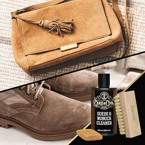 Care & Cool Suede and Nubuck Cleaner Kit (8 oz) Restores Color & Vibrancy to Shoes Clothes, and Furniture (Essential Kit) - Image 4