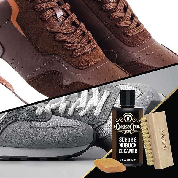 Care & Cool Suede and Nubuck Cleaner Kit (8 oz) Restores Color & Vibrancy to Shoes Clothes, and Furniture (Essential Kit) - Image 6