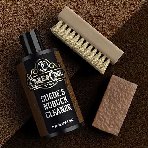 Care & Cool Suede and Nubuck Cleaner Kit (8 oz) Restores Color & Vibrancy to Shoes Clothes, and Furniture (Essential Kit) - Image 7