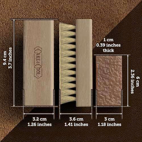 Care & Cool Suede and Nubuck Cleaner Kit (8 oz) Restores Color & Vibrancy to Shoes Clothes, and Furniture (Essential Kit) - Image 8