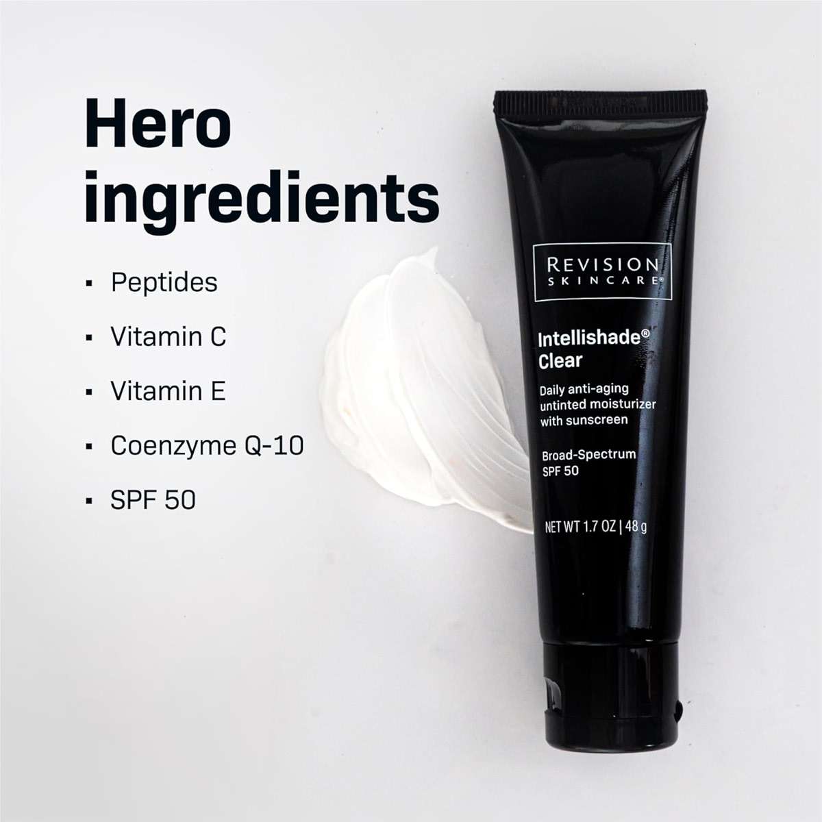 Revision Skincare Intellishade Clear SPF 50, Anti-Aging Sunscreen for Face, Oil-Free Daily Moisturizer with SPF, Peptides & Vitamin C, Invisible Hydrating Broad-Spectrum Sunscreen, 1.7 oz - Image 4