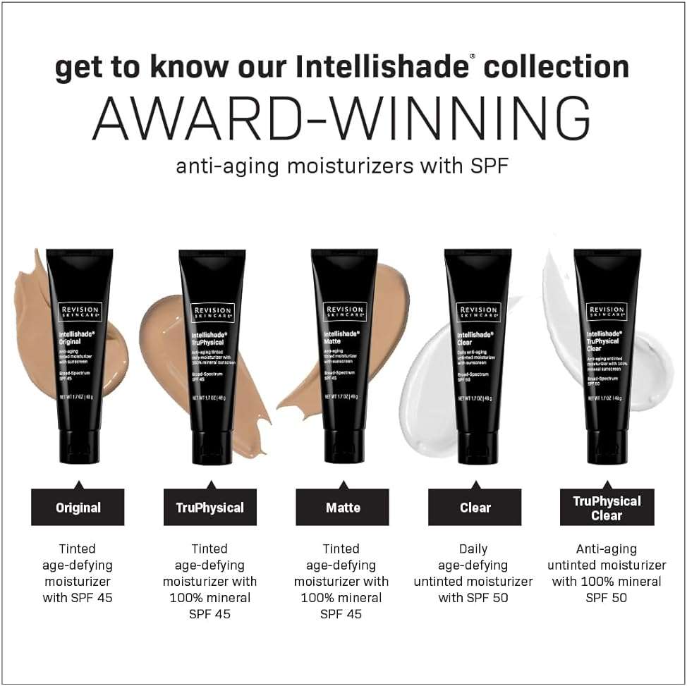 Revision Skincare Intellishade Clear SPF 50, Anti-Aging Sunscreen for Face, Oil-Free Daily Moisturizer with SPF, Peptides & Vitamin C, Invisible Hydrating Broad-Spectrum Sunscreen, 1.7 oz - Image 5