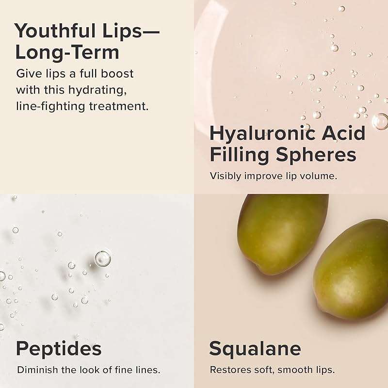 Paula's Choice BOOST Hyaluronic Acid + Peptide Lip Booster, Hydrating Treatment for Lip Volume, Loss of Firmness & Fine Lines, with Squalane, Fragrance-free, 0.33 Fluid Ounces - Image 3