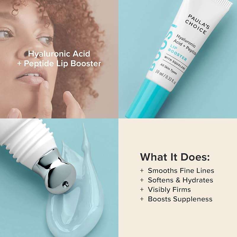 Paula's Choice BOOST Hyaluronic Acid + Peptide Lip Booster, Hydrating Treatment for Lip Volume, Loss of Firmness & Fine Lines, with Squalane, Fragrance-free, 0.33 Fluid Ounces - Image 4