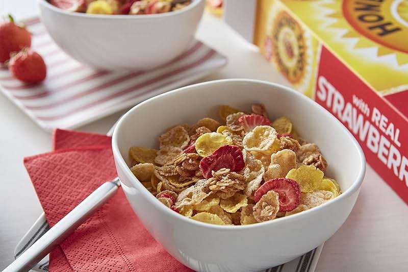 Honey Bunches of Oats Strawberry, Heart Healthy, Low Fat, made with Whole Grain Cereal, 11 Ounce - Image 6