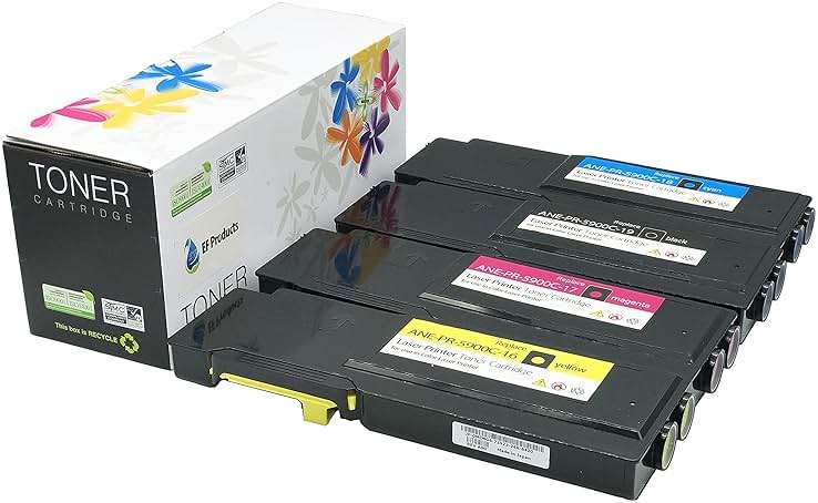 EF Products Remanufactured for Xerox Phaser 6600 6600N 6600DN WorkCentre 6605 6605N 6605DN Toner Cartridge (Black 106R02228, Yellow 106R02227, Magenta 106R02226, Cyan 106R02225, 4-Pack) - Image 5