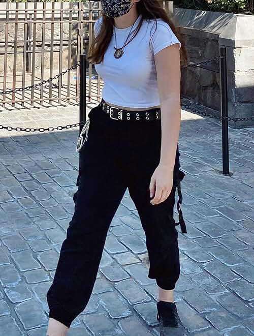 ZODLLS Women's Camo Pants Cargo Trousers Cool Camouflage Pants Elastic Waist Casual Multi Jogger Pants with Pocket - Image 3