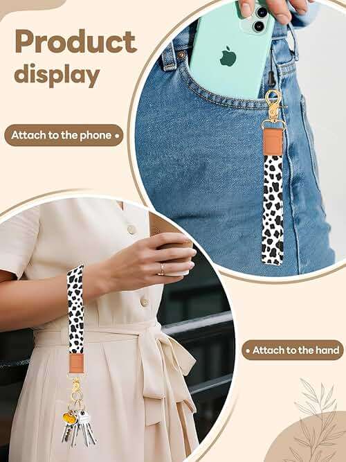 Handlein Wristlet Keychain for Women and Men, Key Chain Holder, Wrist Lanyard for Keys - Image 4